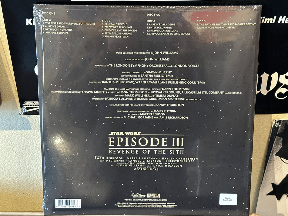 John Williams - Star Wars Episode III: Revenge Of The Sith 20th Anniversary OST (red) - Volver Records