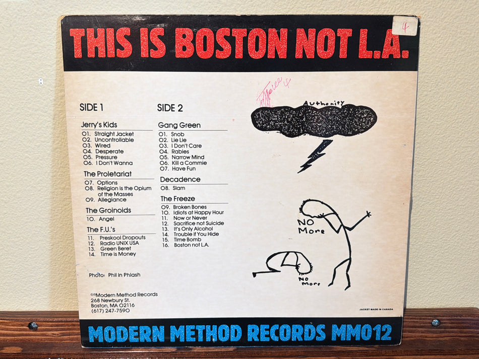 Various - This Is Boston Not L.A.