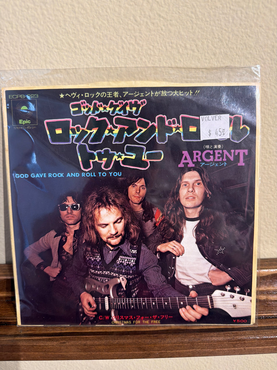 Argent - God Gave Rock and Roll To You JP 45 7” Rare