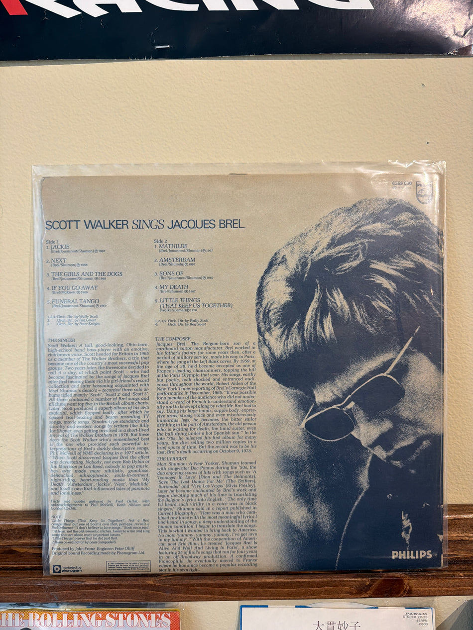 Scott Walker - Scott Walker Sings Jacques Brel (UK Vinyl LP)