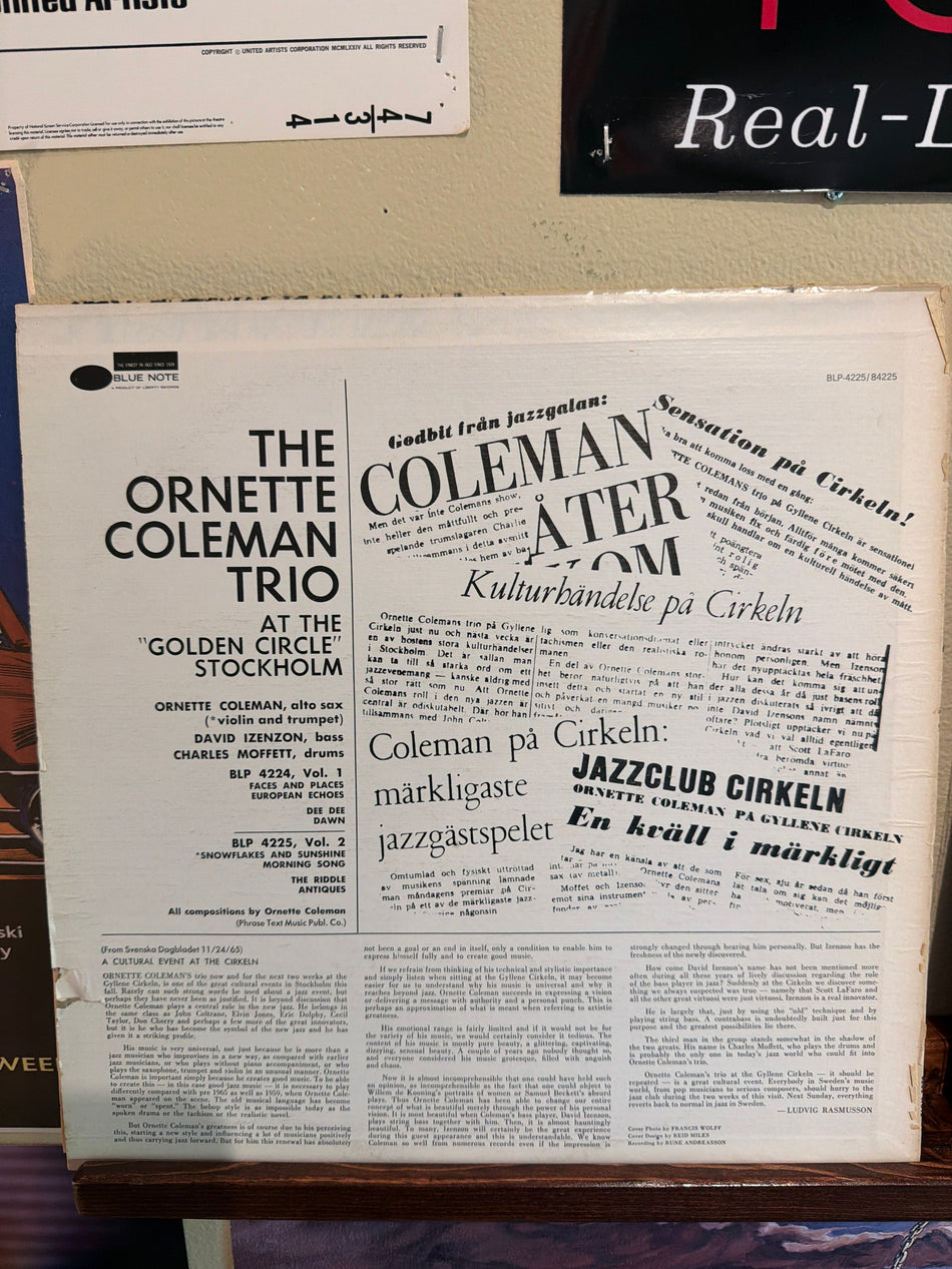 Ornette Coleman Trio - At the Golden Circle Stockholm