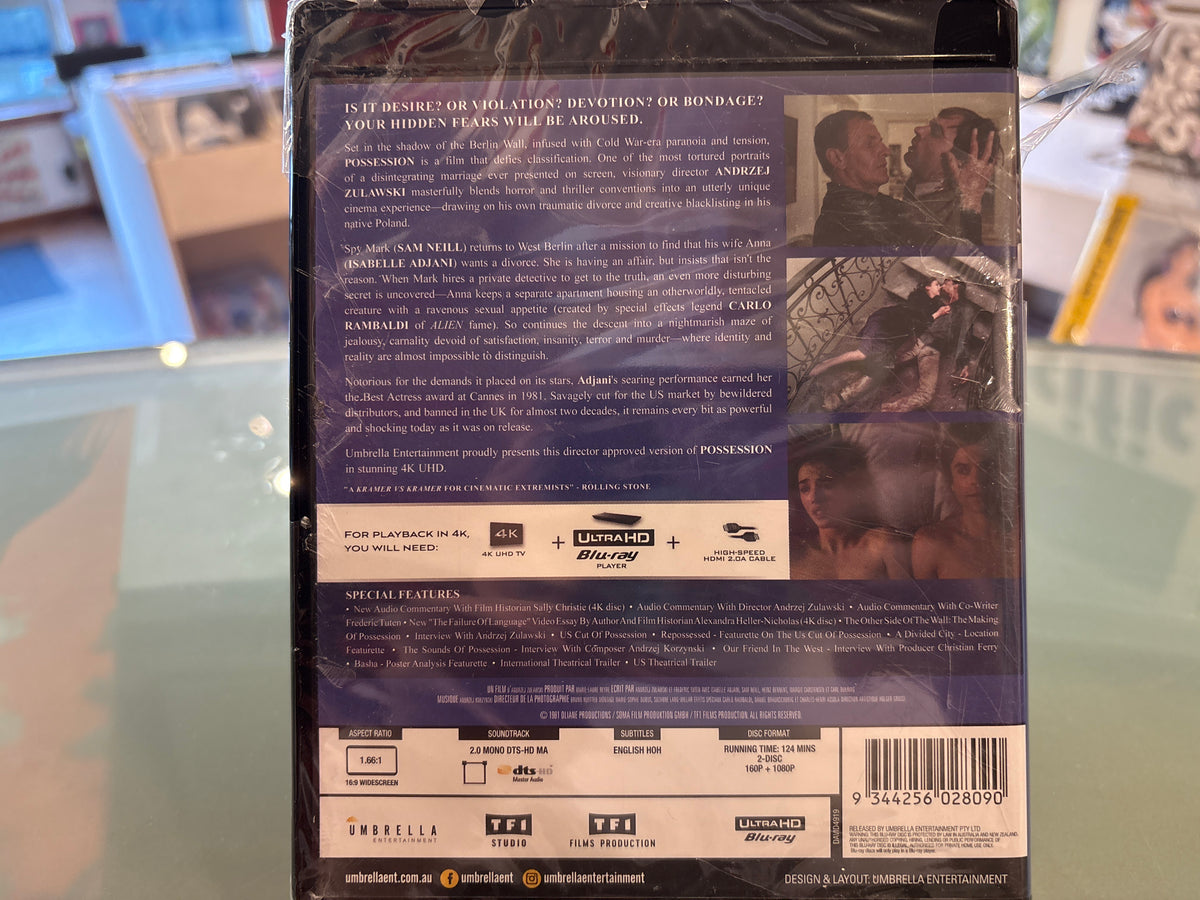 Possession 4K Ultra Hd + Blu Ray - Volver Records