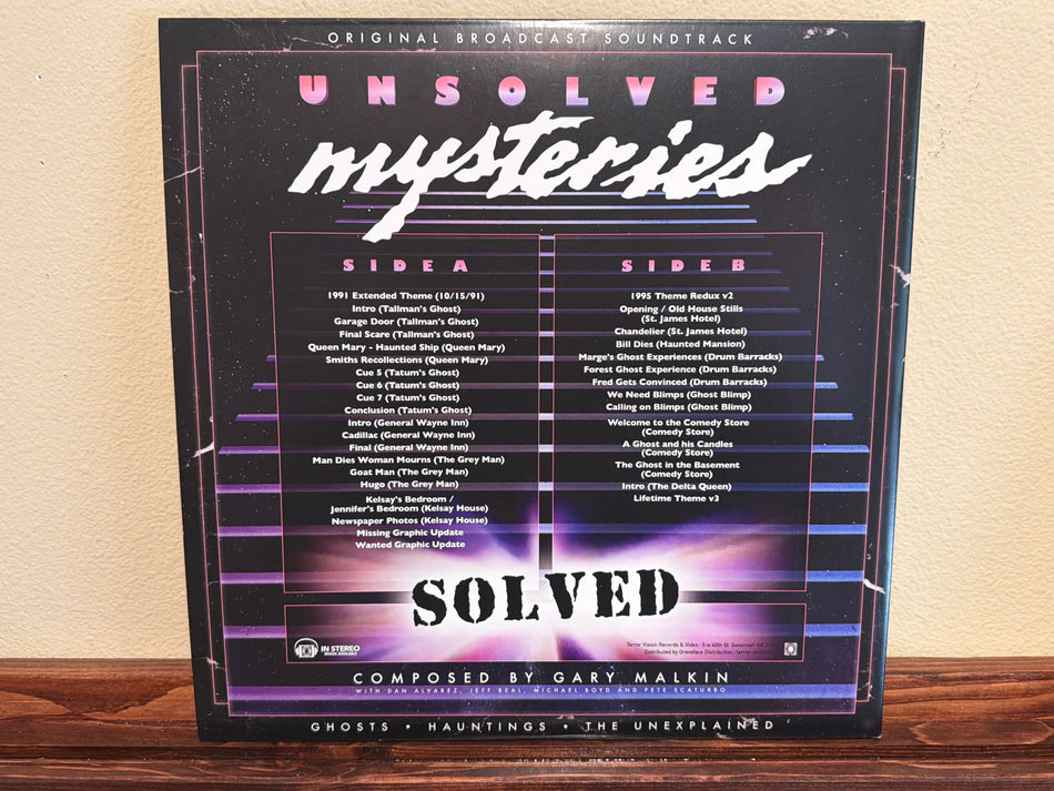 Gary Malkin - Unsolved Mysteries: Ghosts/ Hauntings/ The Unexplained (lavender vinyl)