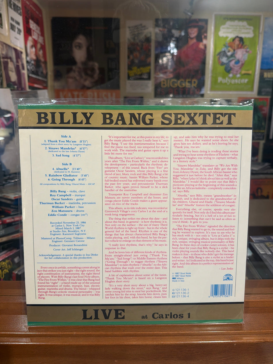 Billy Bang Sextet - Live At Carlos 1