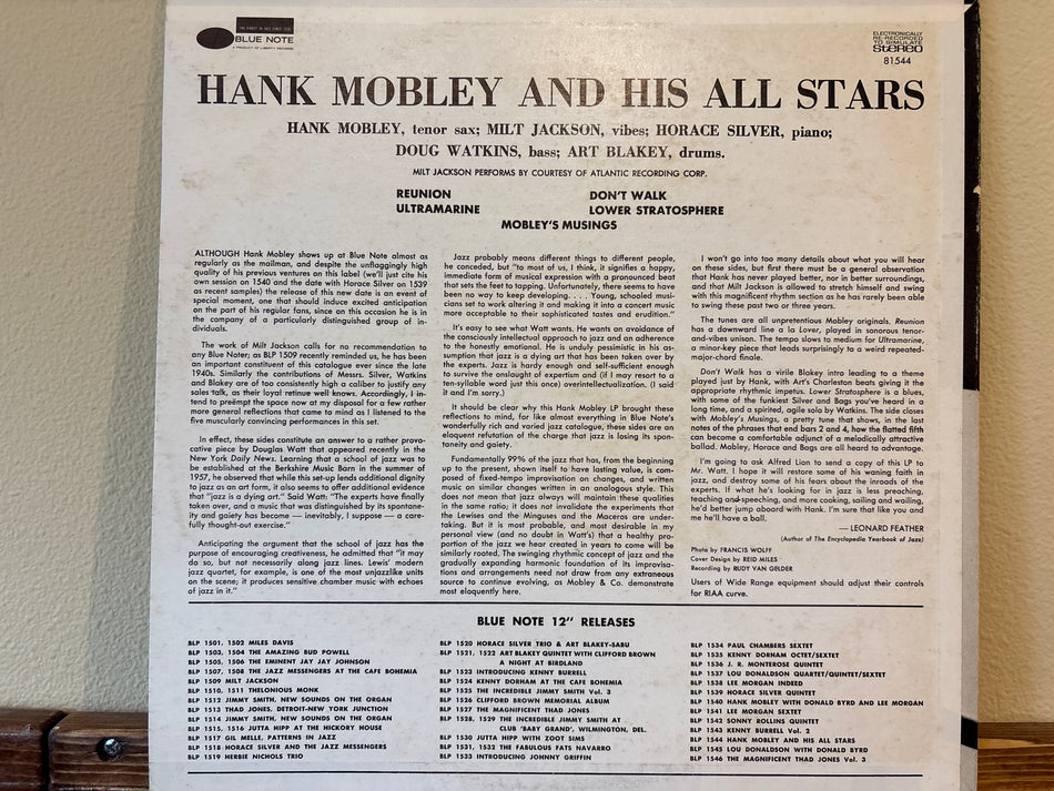Hank Mobley - Hank Mobley And His All Stars