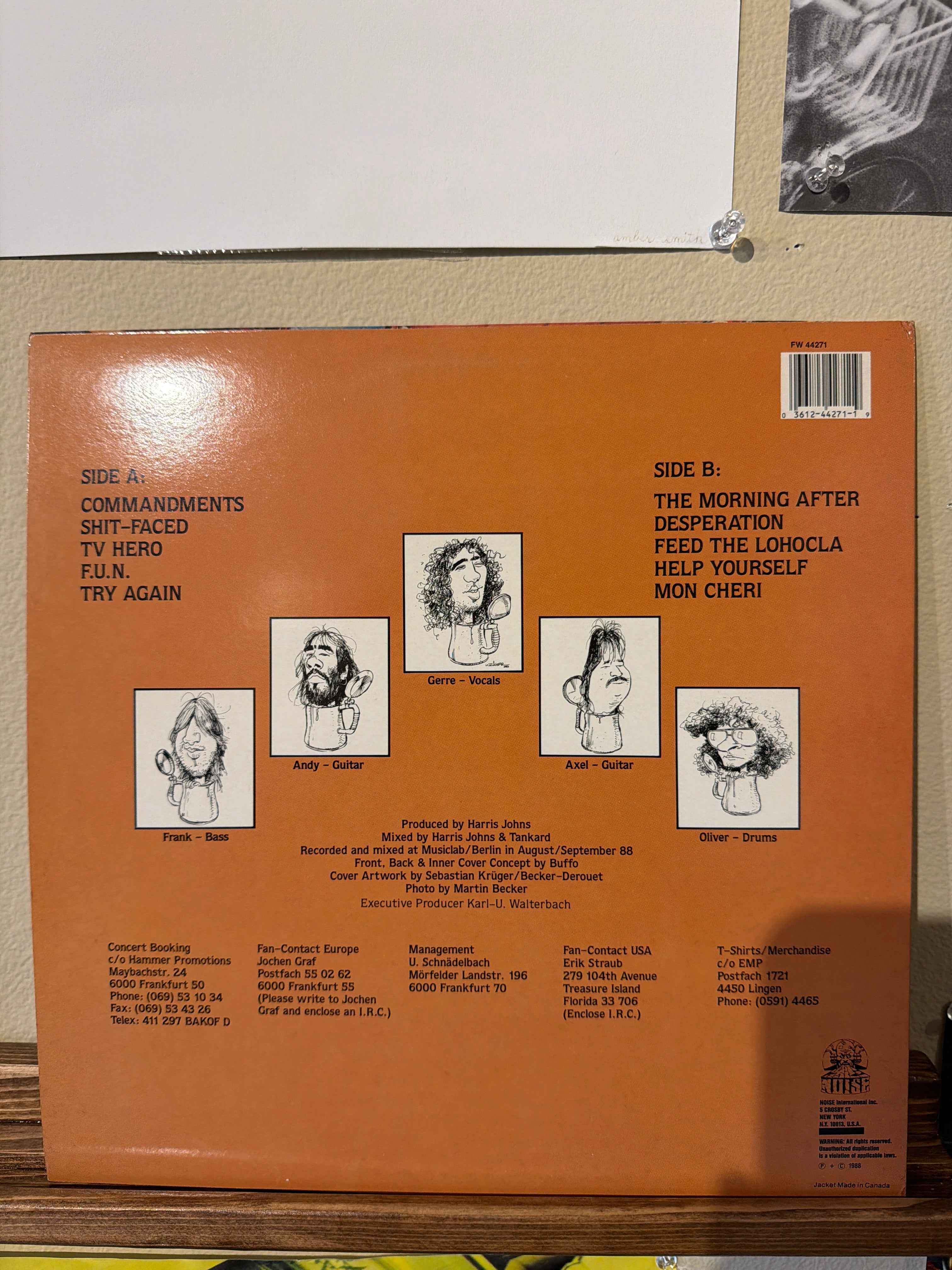 Tankard - The Morning After (US press w/ inner)