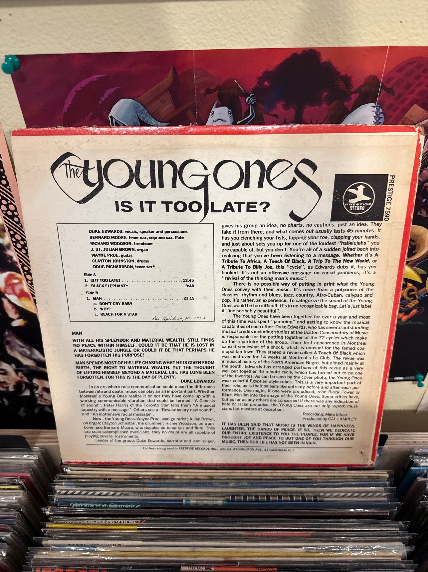 Duke Edwards and the Young Ones - Is It Too Late OG