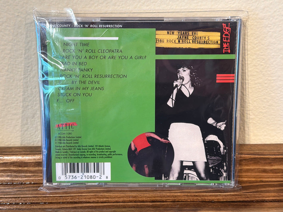 Jayne County - Rock ‘N’ Roll Ressurection CD