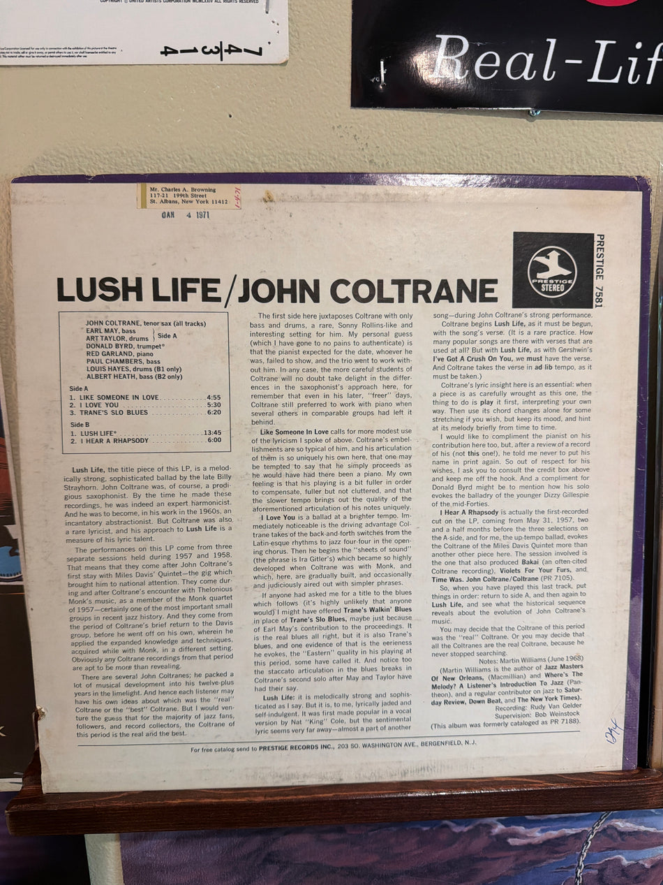 John Coltrane - Lush Life