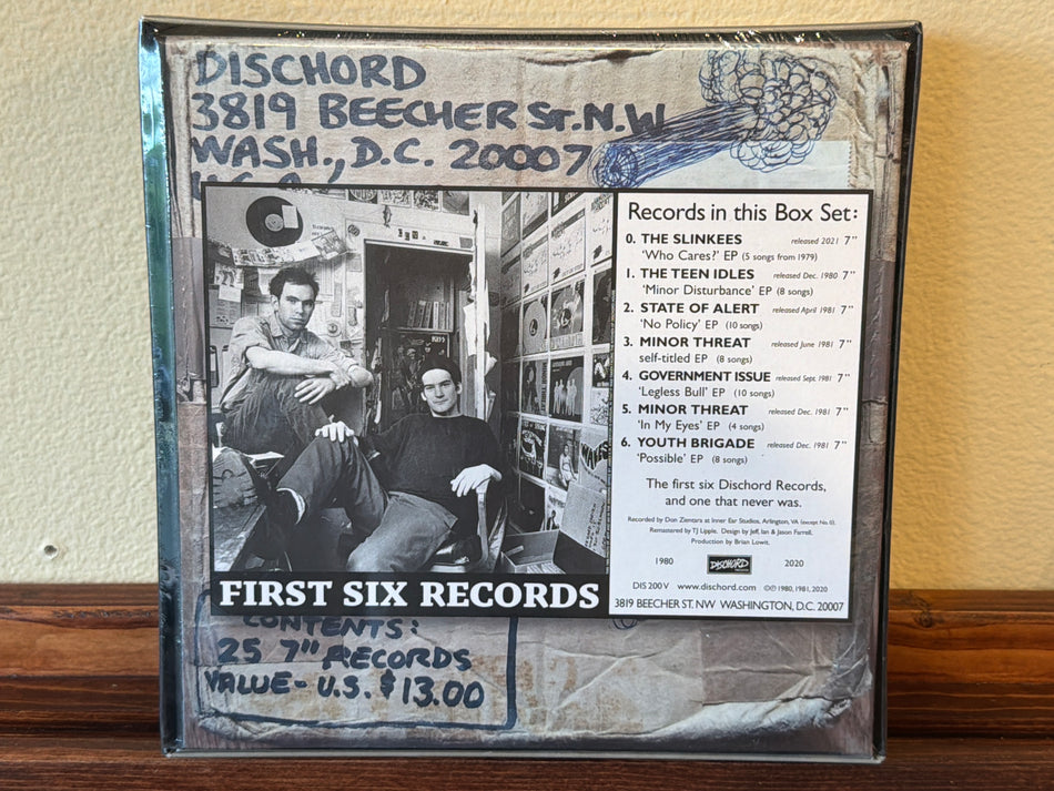 First Six Dischord Records V/A 45 Box (sealed)