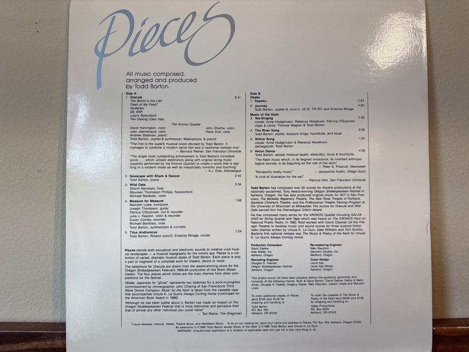 Todd Barton - Pieces