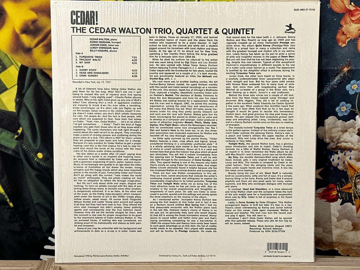 The Cedar Walton Trio - Cedar! - Volver Records