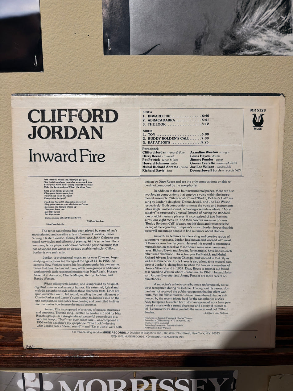 Clifford Jordan - Inward Fire (WLP)