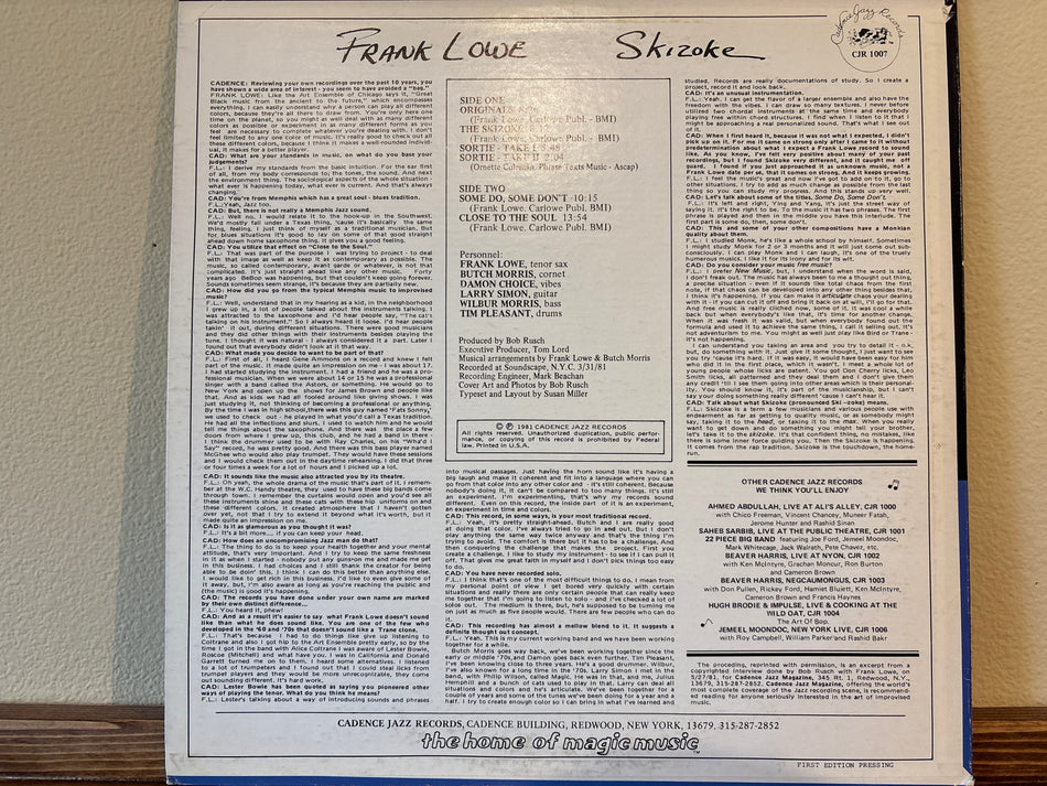 The Frank Love Sextet - Skizoke