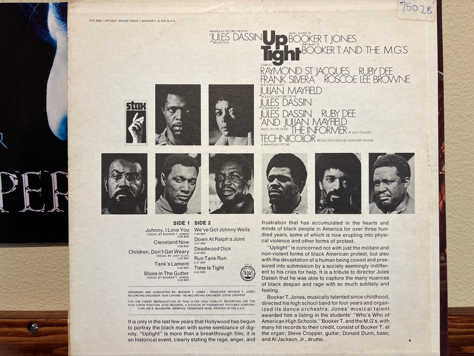 Booker T. And The M.G’s -  Up Tight (Music From The Score Of The Motion Picture)