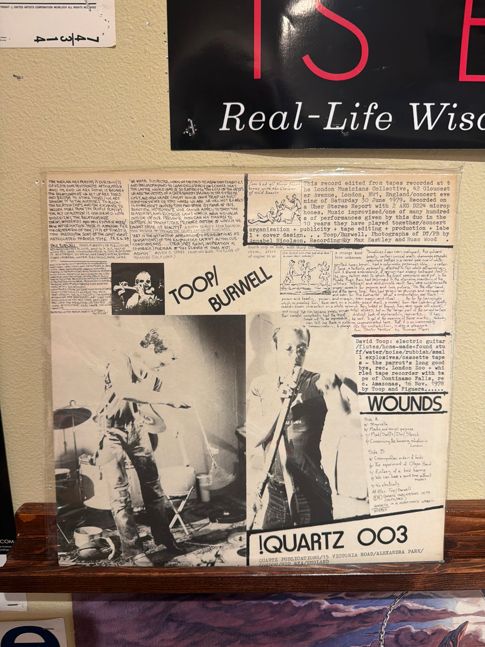 David Toop/Paul Burwell - Wounds (Vinyl LP)