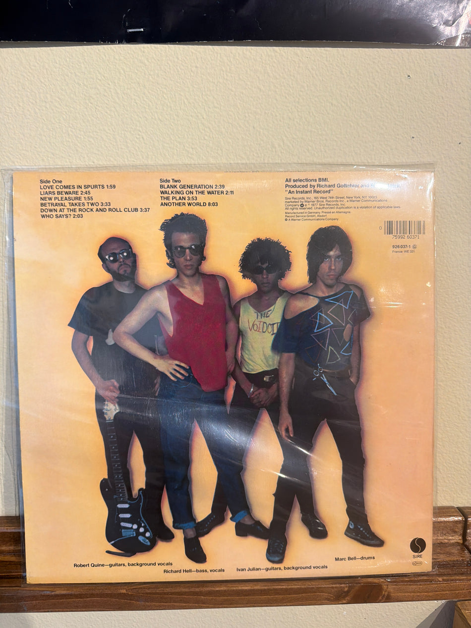 Richard Hell & The Voidods - Blank Generation (DE Vinyl LP)