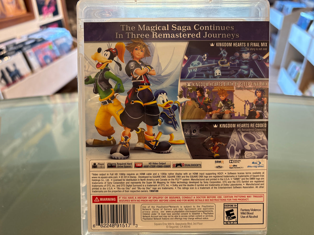 Kingdom Hearts - HD 2.5 ReMIX (PS3) CIB - Volver Records