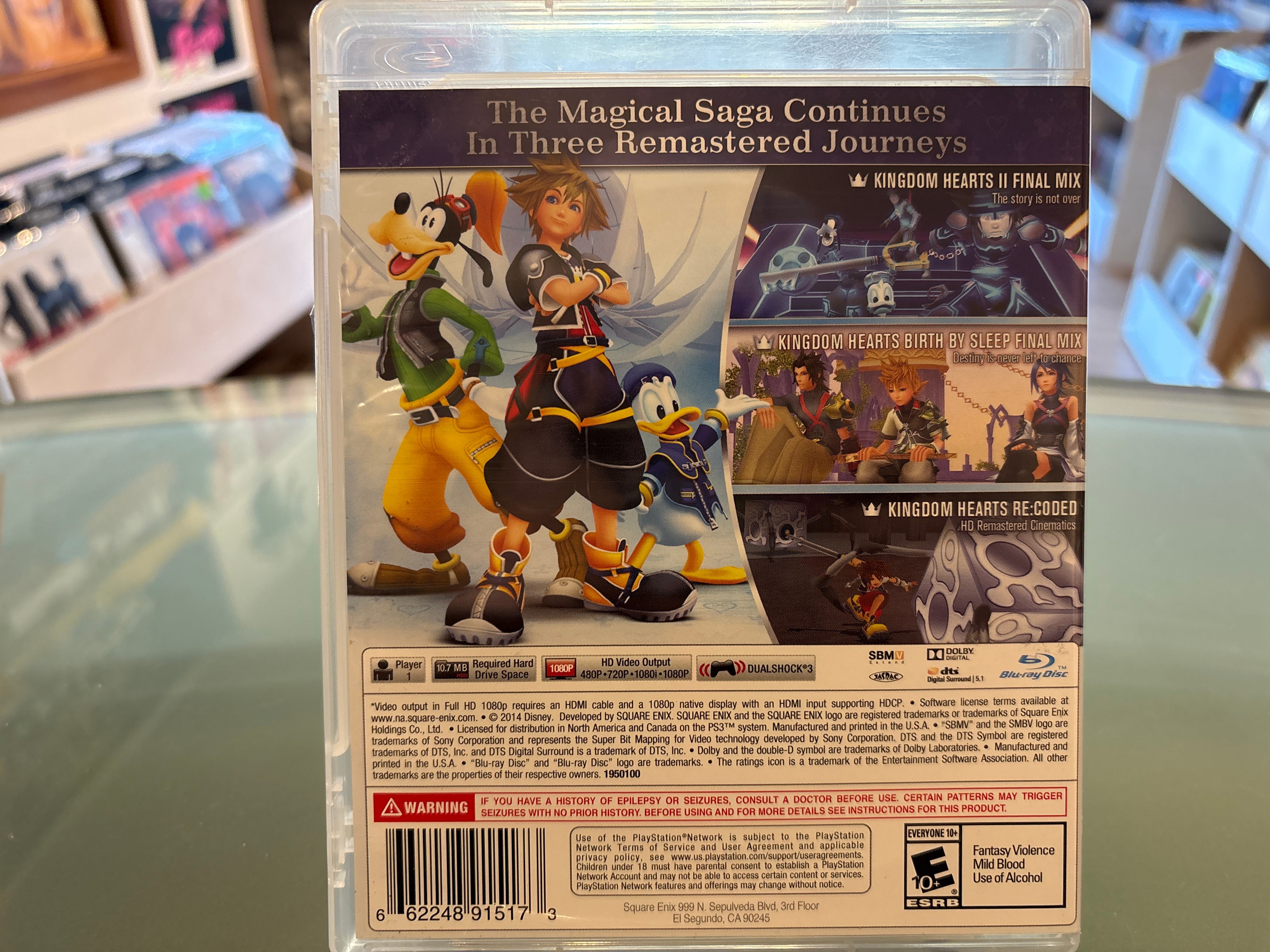 Kingdom Hearts - HD 2.5 ReMIX (PS3) CIB - Volver Records