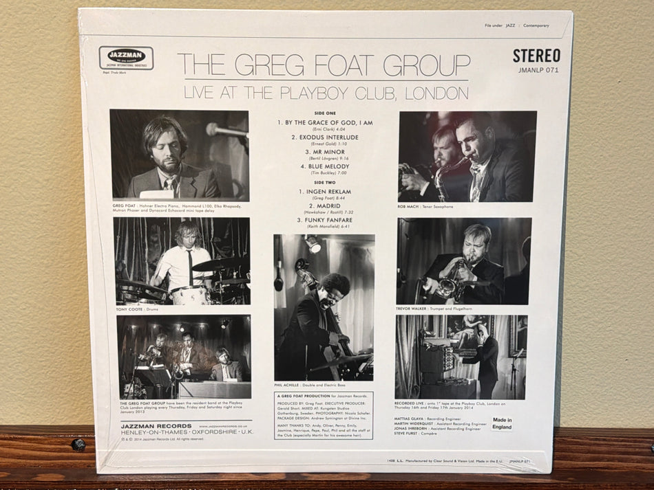 The Greg Foat Group - Live At The Playboy Club, London