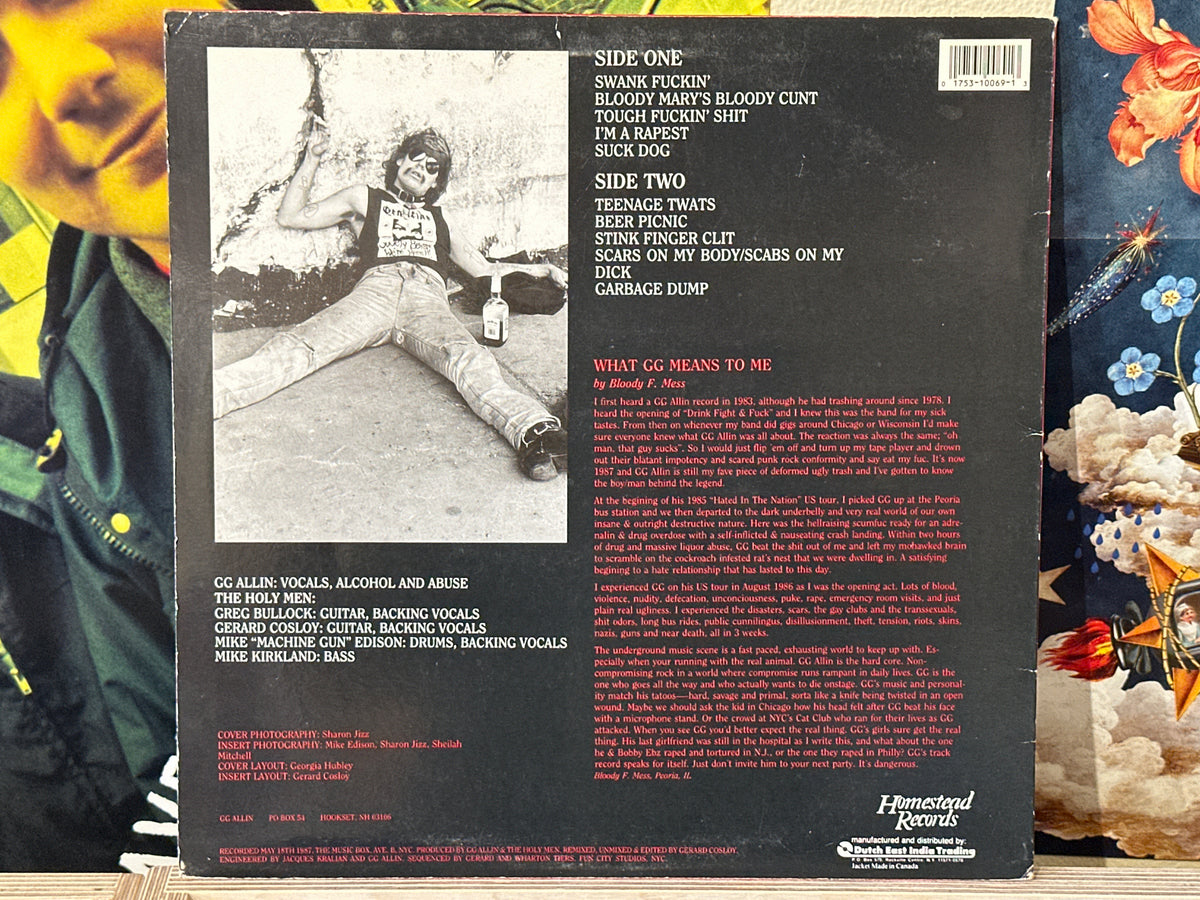 GG Allin & The Holy Men - You Give Love A Bad Name (maroon) - Volver Records