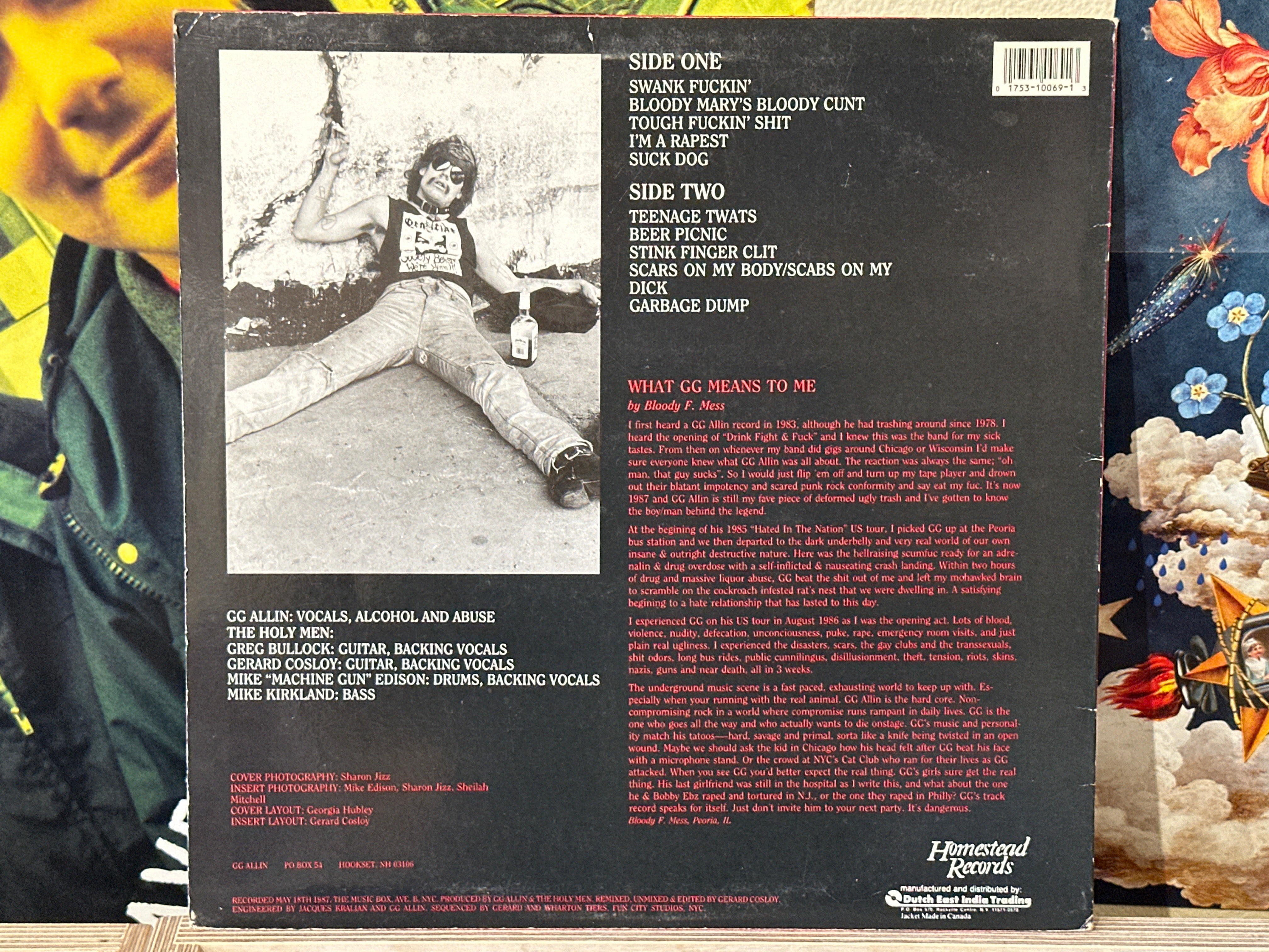 GG Allin & The Holy Men - You Give Love A Bad Name (maroon) - Volver Records
