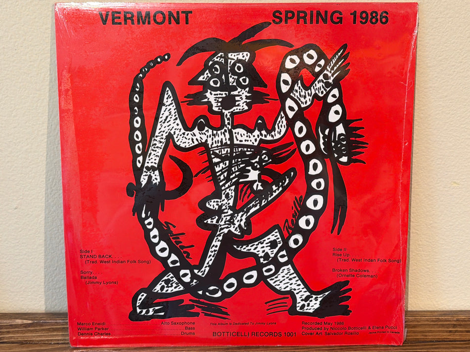 Marco Eneidi, William Parker, Dennis Charles - Vermont Spring 1986 (shrink)