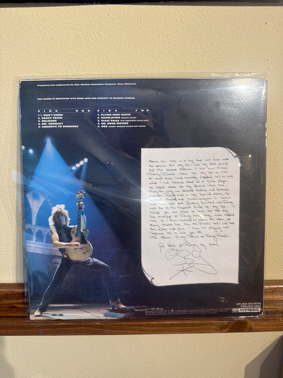 Ozzy Osbourne - Randy Rhoads Tribute (Korean Vinyl LP)