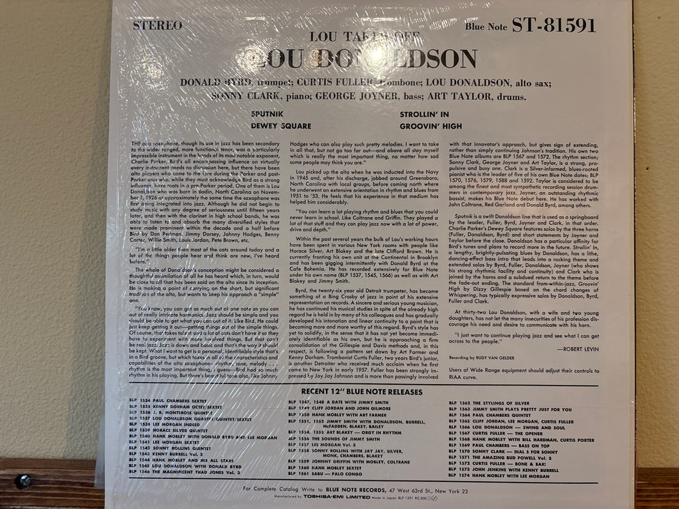 Lou Donaldson - Lou Takes Off
