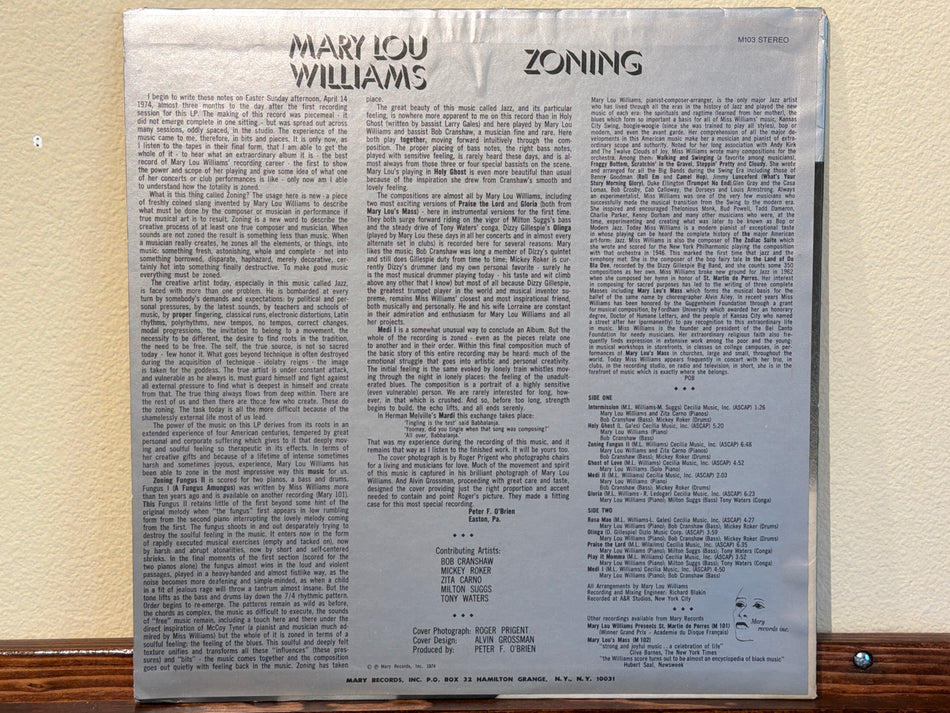 Mary Lou Williams - Zoning