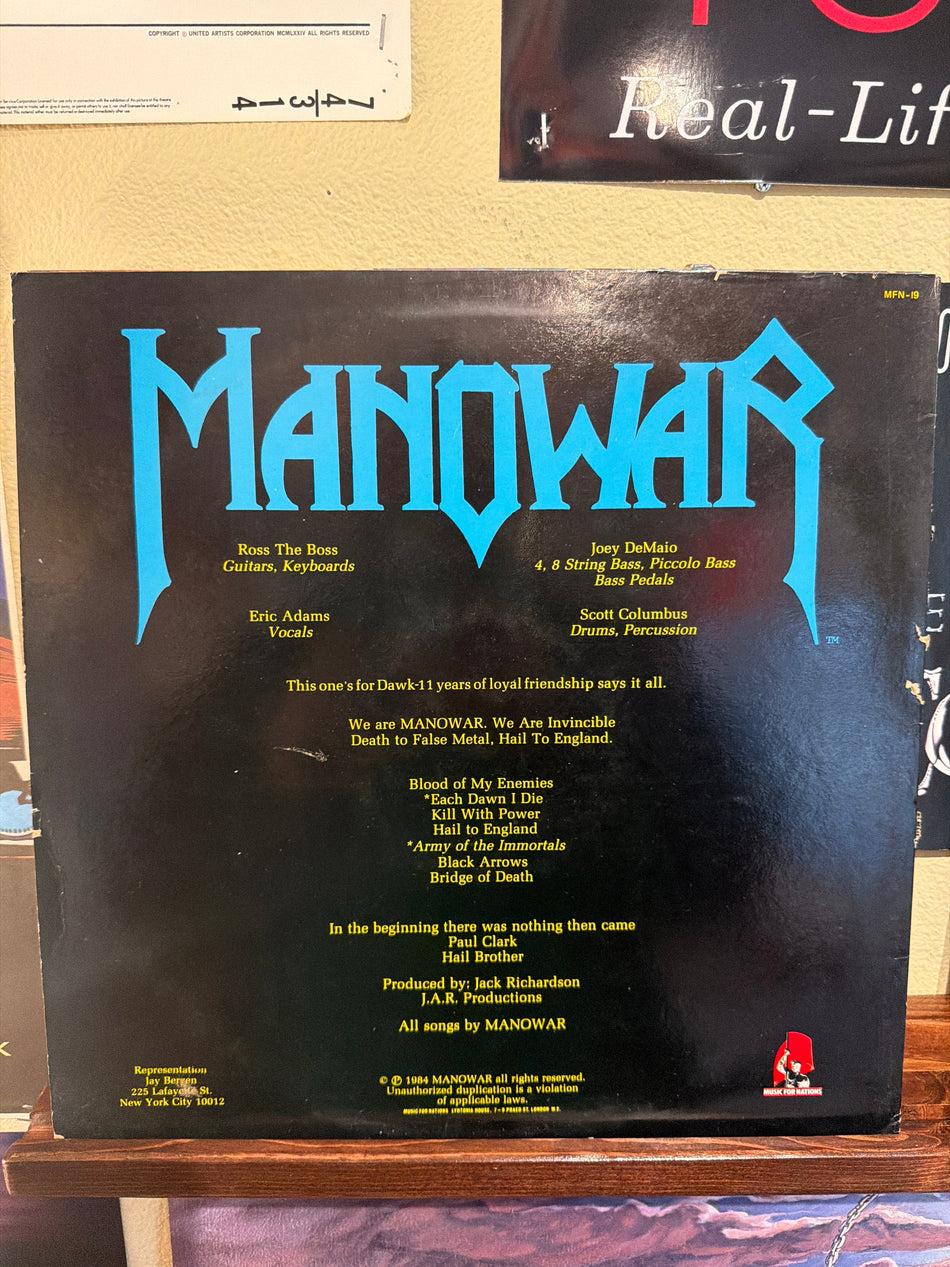 Manowar - Hail to England (UK OG)