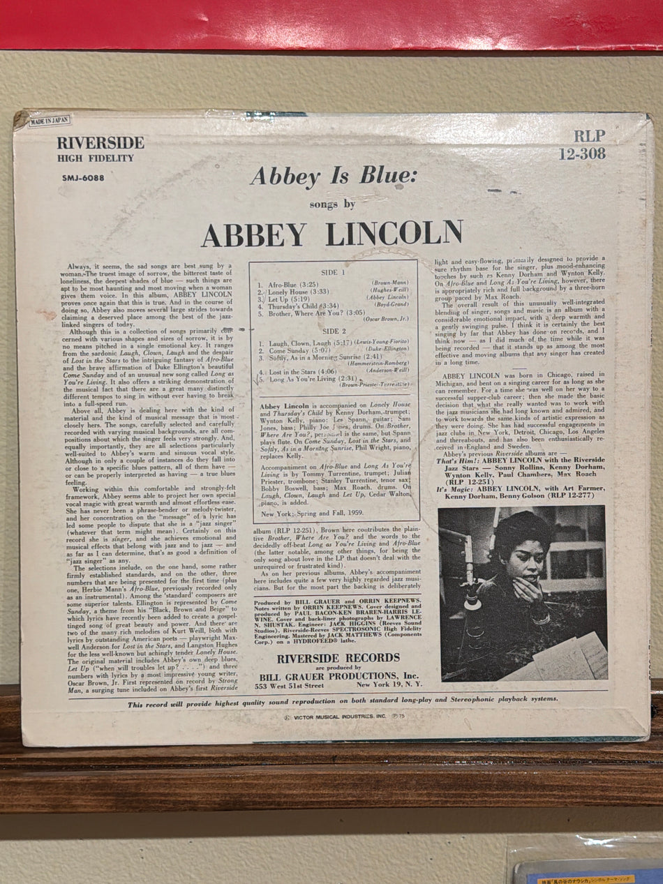 Abbey Lincoln - Abbey Is Blue (JP)