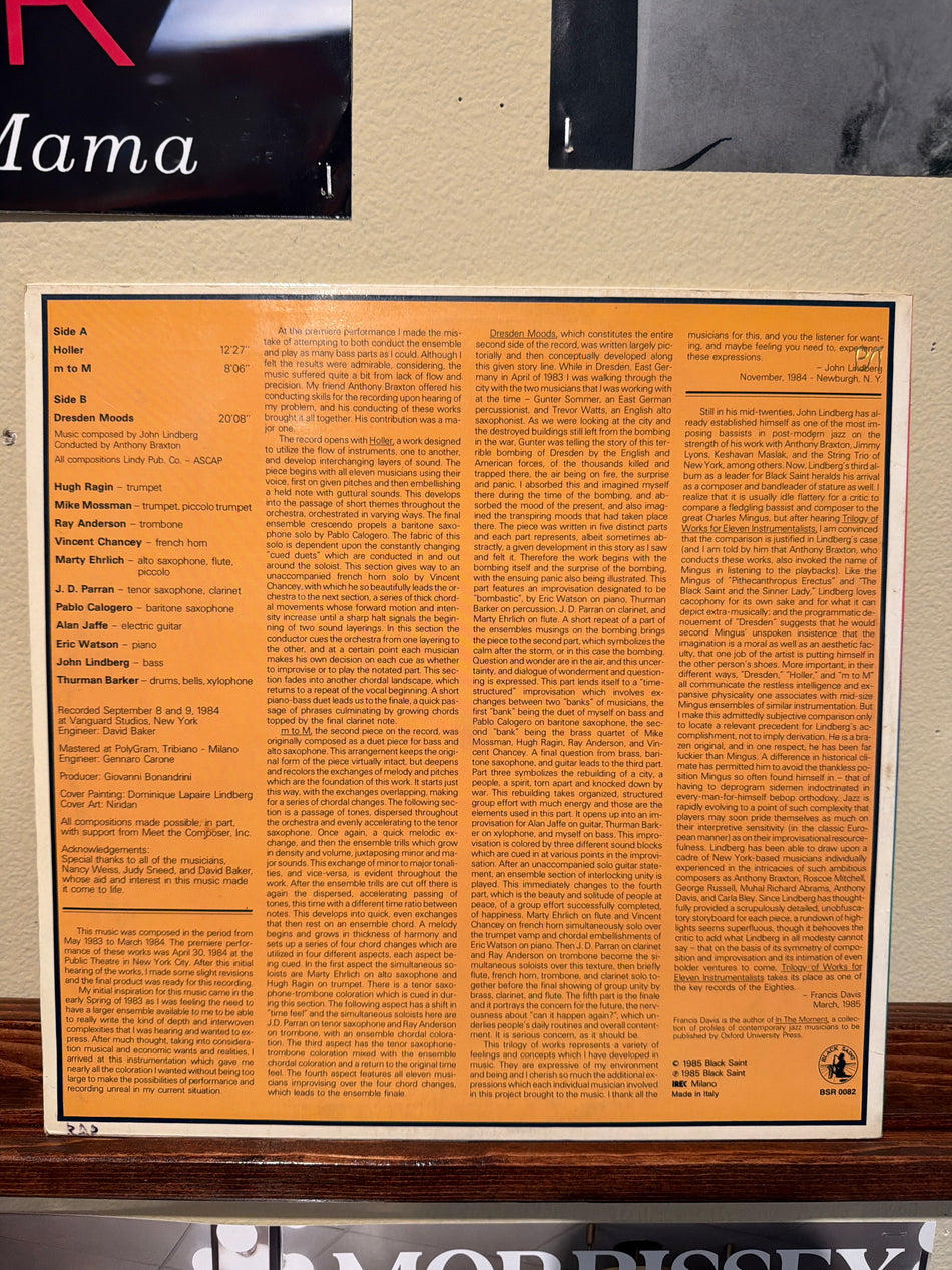 John Lindberg - Trilogy of Works for Eleven Instrumentalists