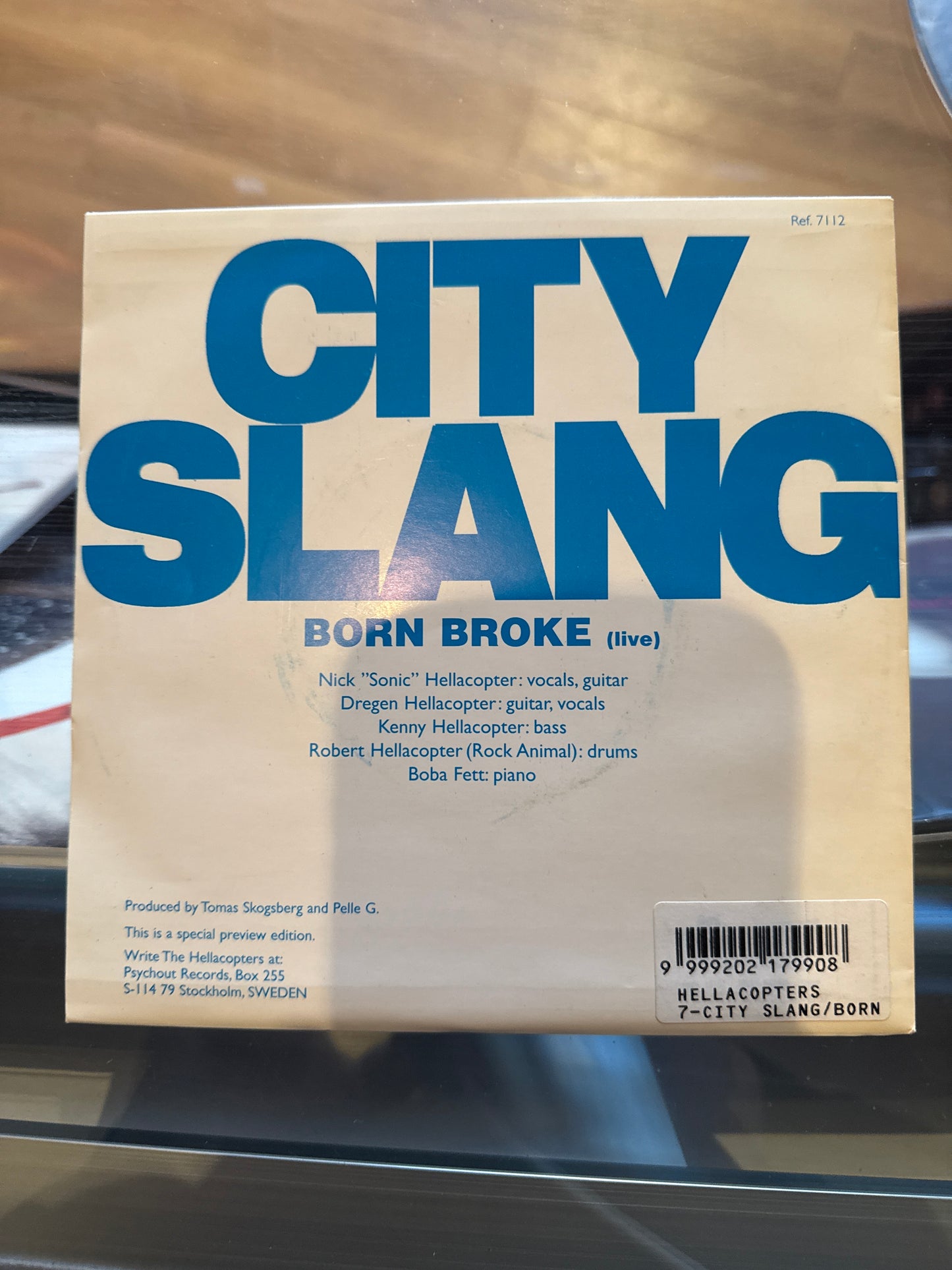 Los Hellacopters City Slang 7” 45