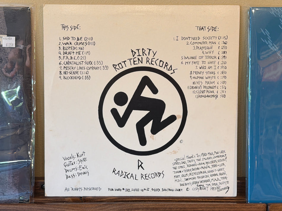 D.R.I. - Dirty Rotten LP