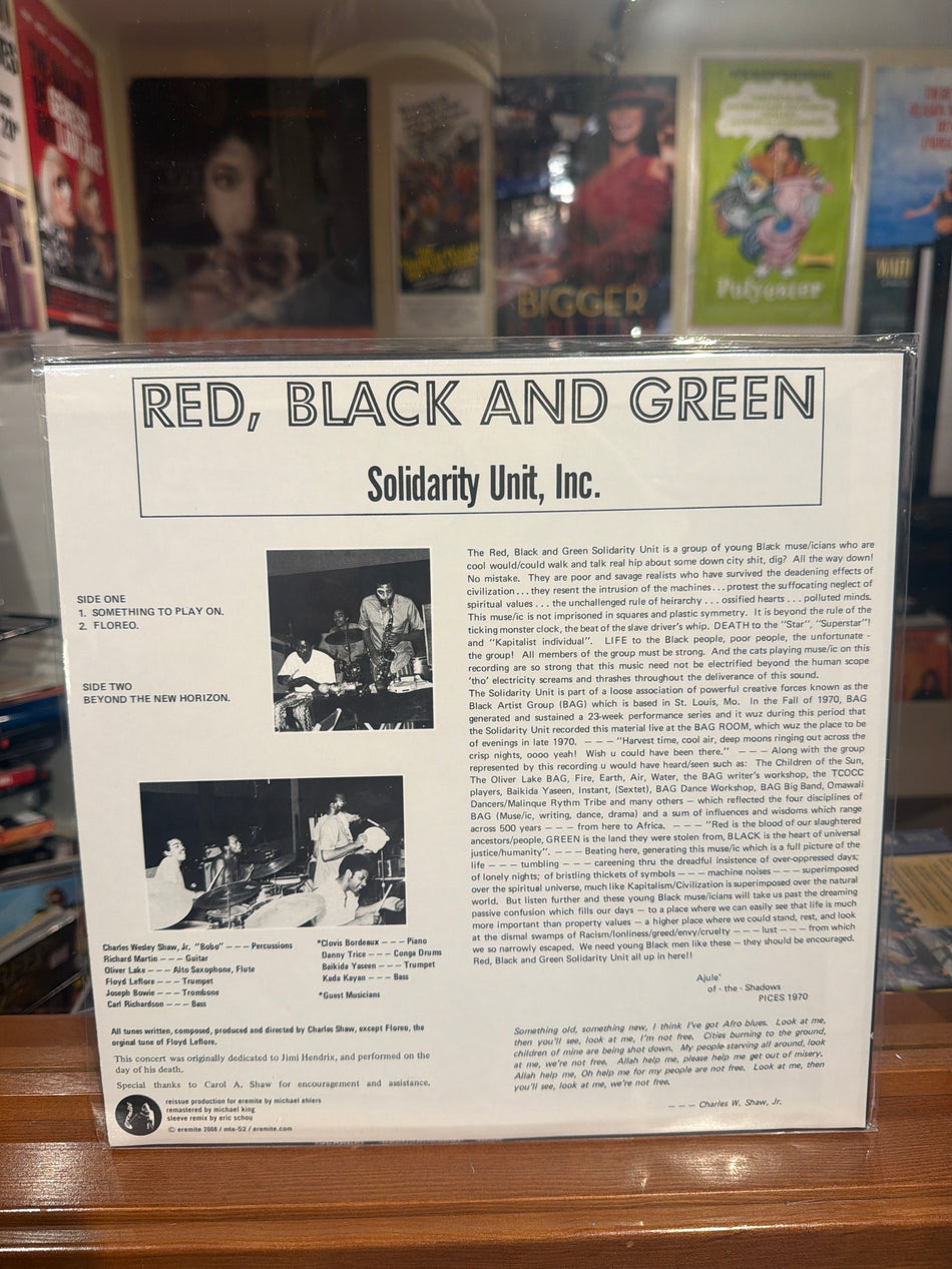 Solidarity Unit, Inc. - Red, Black and Green (2008 Press)