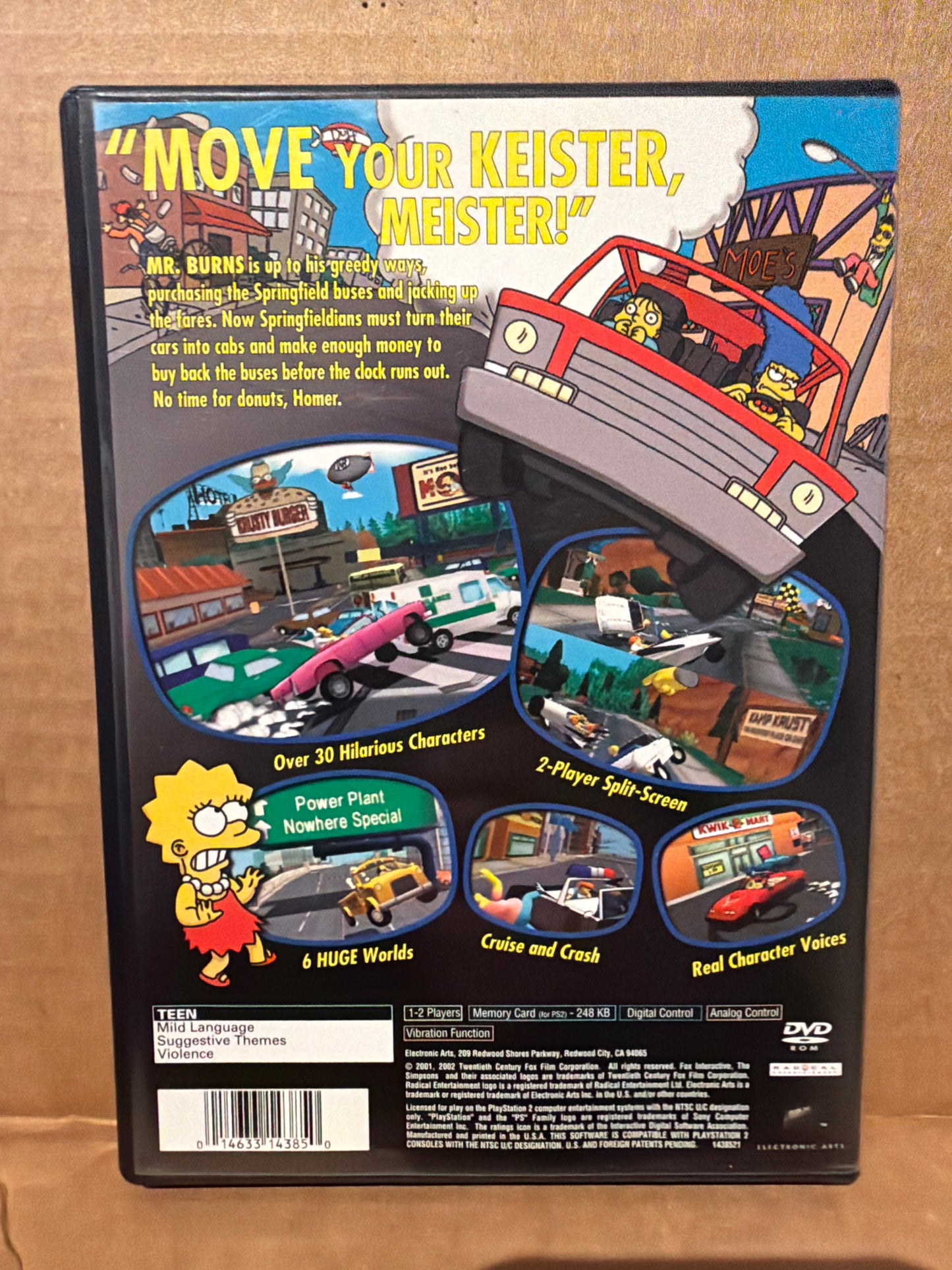 Simpsons Road Rage PS2 CIB