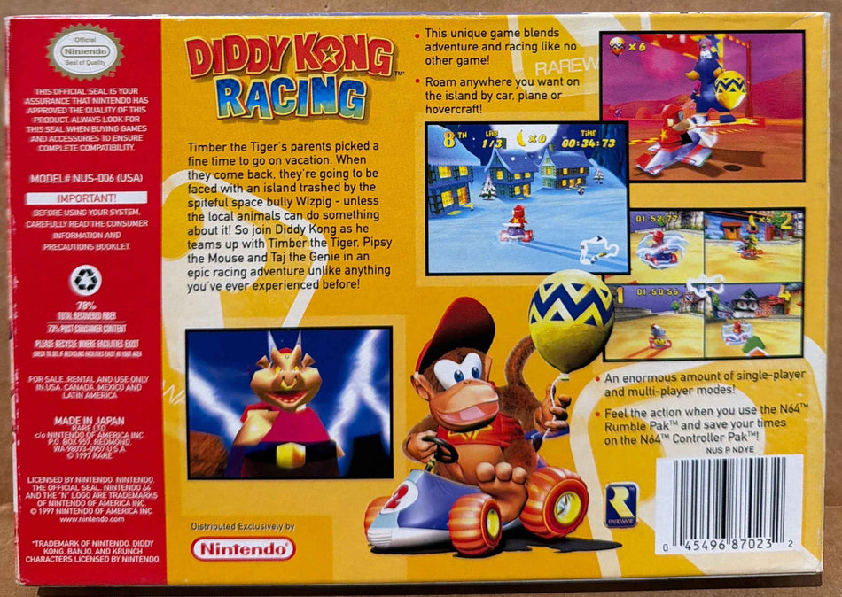 Diddy Kong Racing - CIB N64