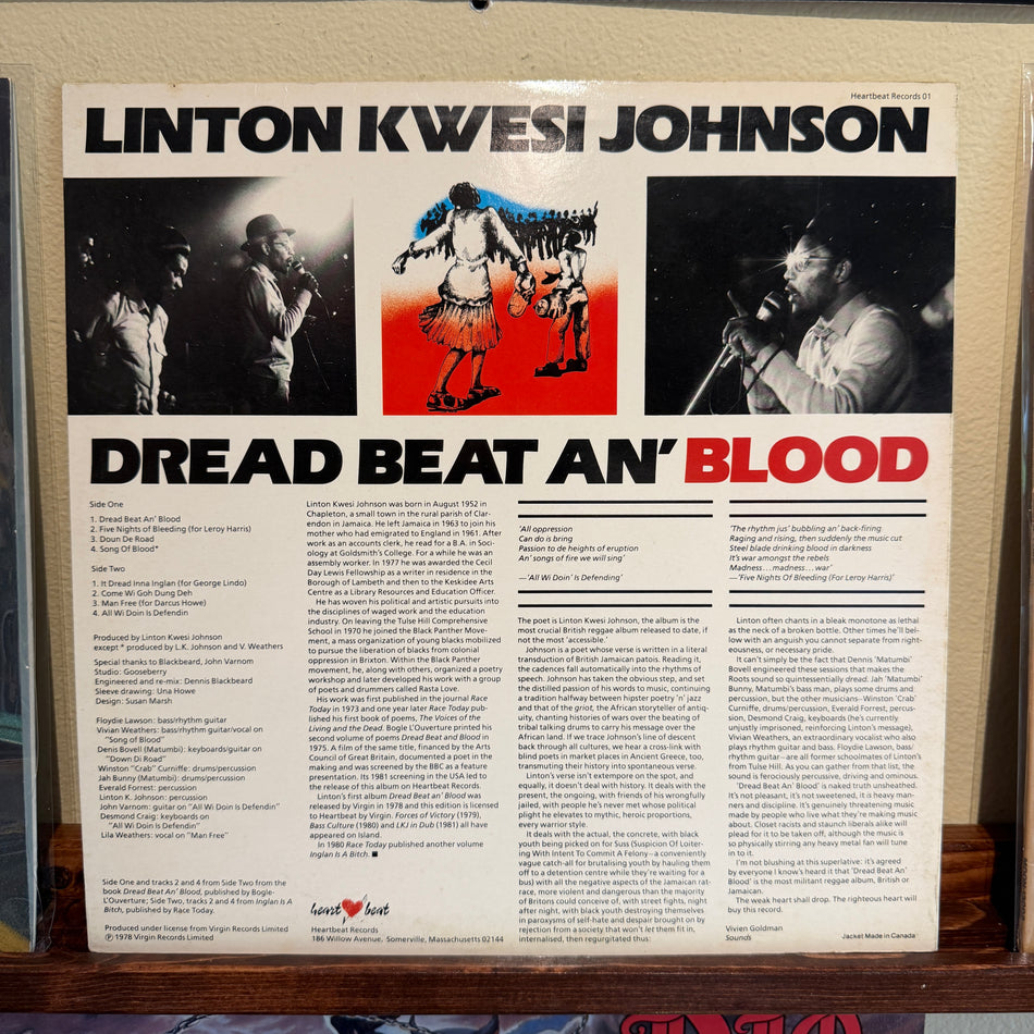 Linton Kwesi Johnson - Dread Beat An' Blood