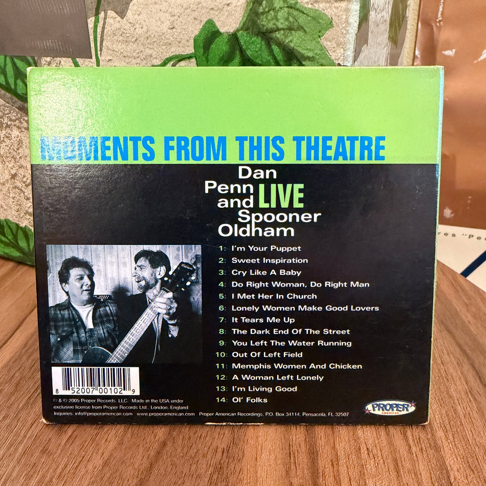 Dan Penn & Spooner Oldham ‎– Moments From This Theatre