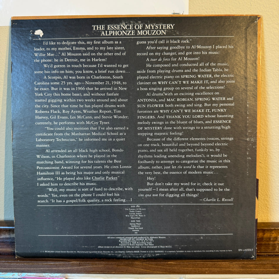 Alphonze Mouzon – The Essence of Mystery