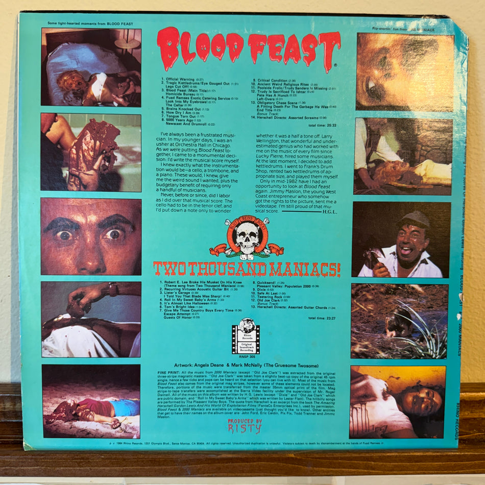 Herschell Gordon Lewis – Blood Feast & Two Thousand Maniacs!